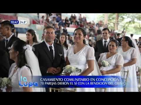 Casamiento comunitario: 70 parejas dieron el “sí quiero” en Concepción