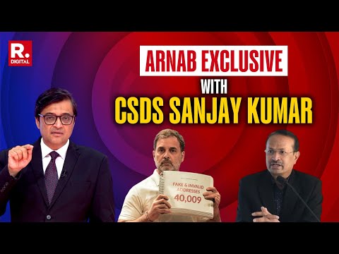 Arnab Interviews CSDS’s Sanjay Kumar Over Election Data Analysis That Created A Storm | Congress