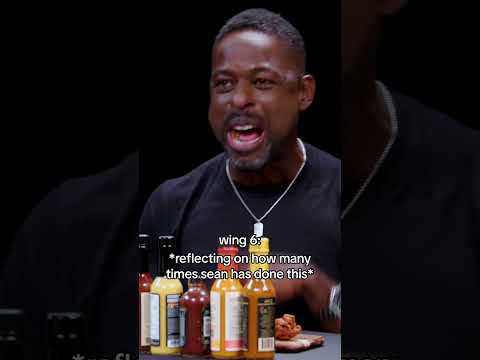 Sterling K. Brown's reaction to every wing on Hot Ones 🫨🤪