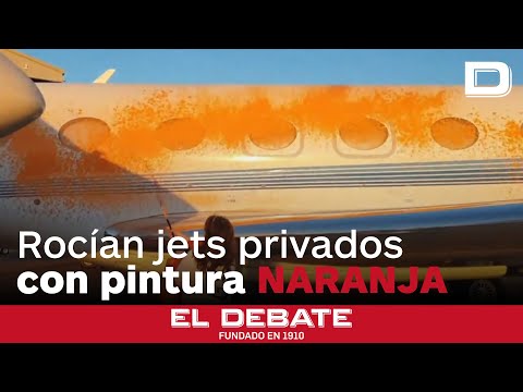 Ecologistas pintan jets privados donde aterrizó Taylor Swift: «Los millonarios no son intocables»