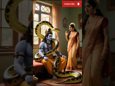 😱 अजगर ने उठाया शिव जी को, माता पार्वती रह गईं हैरान  #ShivJi #Viralshorts