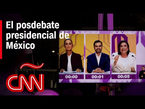 ¿Qué dijeron los candidatos presidenciales de México tras el debate?