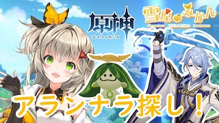 【雪原みかん】アランナラ探し！【原神】