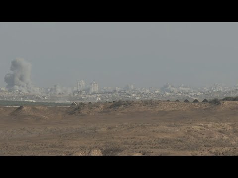 Smoke rises from Gaza during Israeli military operations | AFP