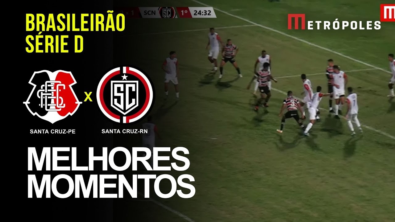 Confira os melhores momentos do jogo entre entre SANTA CRUZ-PE X SANTA CRUZ-RN pela série D