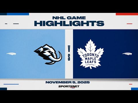 NHL Highlights | Maple Leafs vs. Mammoth - November 5, 2025