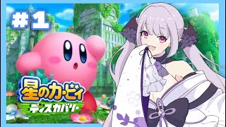 【星のカービィ ディスカバリー】初見であそぶぞ～！【のなめぷろだくしょん/夜月鬼くろな】