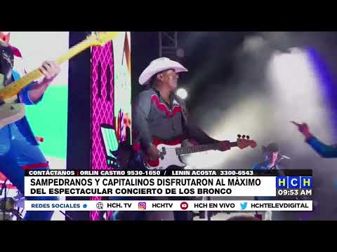 ¡Éxitaso! el concierto del grupo mexicano BRONCO en Tegucigalpa y San Pedro Sula