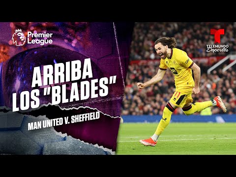 Ben Brereton pone el segundo - Manchester United v. Sheffield | Premier League | Telemundo Deportes
