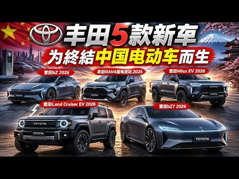 2026年，豐田為終結中國電動車入侵而推出的5款新車。|驚奇指南針  #世界之最 #出類拔萃 #腦洞大開 #top10 #豐田 #汽車 #電動車