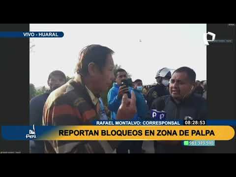 Paro de transportistas: Reportan bloqueo de puente en zona de Palpa, Huaral
