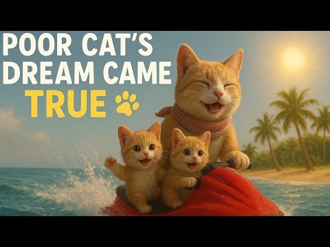 Poor Cat’s Dream Came True 🐾 | Happy Cat Family Adventure
