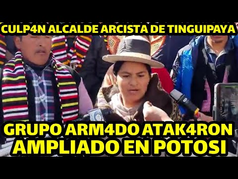 CAMPESINOS DE PROVINCIA TOMAS FRIAS DE POTOSI DENUNCIA GRUPO PARAMILITAR AT3NTARON EN SU AMPLIADO