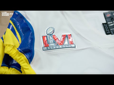 Rams Super Bowl Jerseys Get Gameday Ready With Super Bowl LVI Patch video clip
