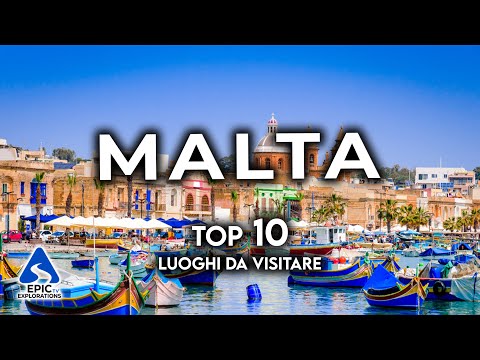 MALTA:  Top 10 Posti e Luoghi da Visitare | 4K Guida di Viaggio