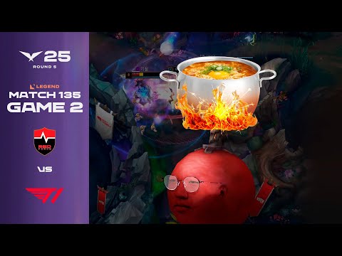 지옥 라면 폭탄 | NS vs T1 | 게임 2 하이라이트 | 08.22 | 2025 LCK