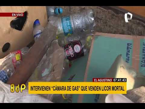 El Agustino: intervienen local donde se vendía alcohol metílico para consumo humano