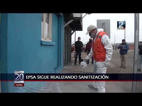 26 MARZO 2020 Bomberos, Puerto San Antonio y Protección civil siguen sanitizando