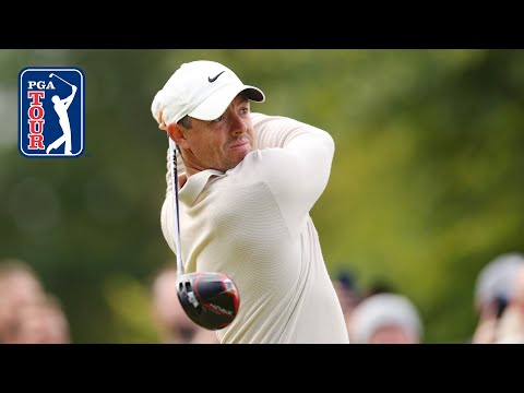 Rory McIlroy drives but each one goes longer than the one before