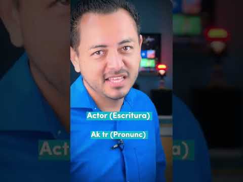 ¿Cómo se dice "Actor" en inglés? #ingles #actor #pronunciación #teacher #inglesfacil #inglesrapido