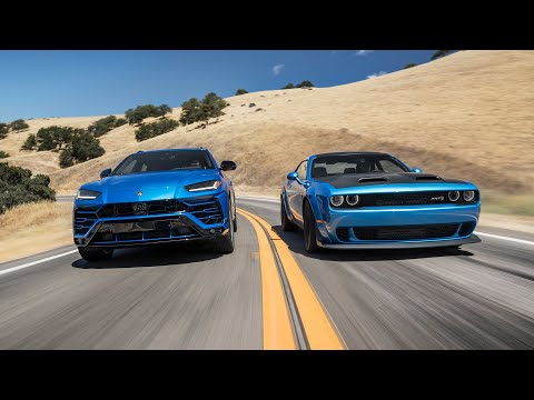 Dodge Challenger Hellcat Redeye Widebody vs. Lamborghini Urus?2019 BDC Hot Lap Matchup