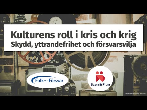 Almedalen: Kulturens roll i kris och krig – skydd, yttrandefrihet och försvarsvilja