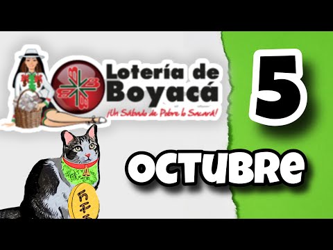 Resultado LOTERIA DE BOYACA Sabado 5 de Octubre de 2024