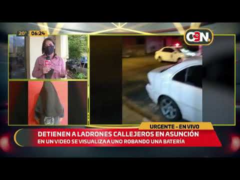 Detuvieron a ladrones callejeros en Asunción