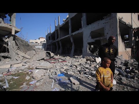 Palestinian orphanage house in central Gaza flattened by Israeli airstrike
