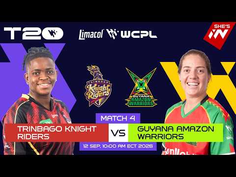 LIVE | Trinbago Knight Riders Women vs Guyana Amazon <strong>Warriors</strong> Women | WCPL 2026