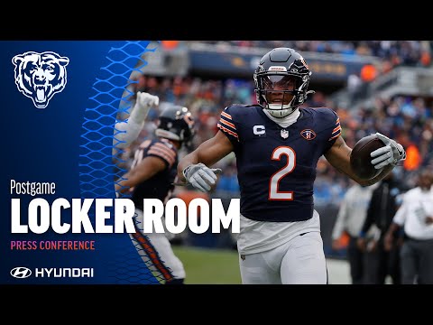 Postgame locker room after Bears win against Lions | Chicago Bears video clip
