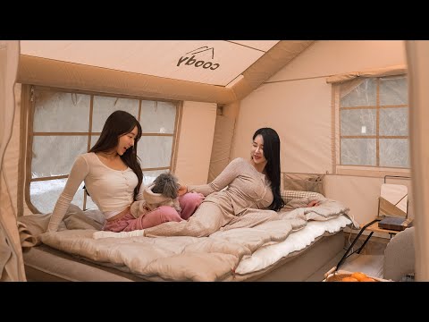 2 Bedroom Giant Tent Camping, Cozier Than Home!! | Camp ASMR