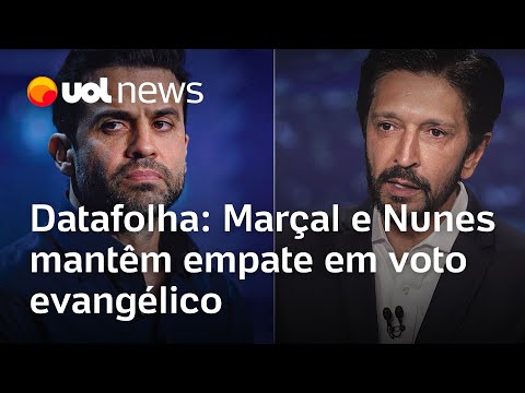 Datafolha: Marçal e Nunes mantêm empate em voto evangélico