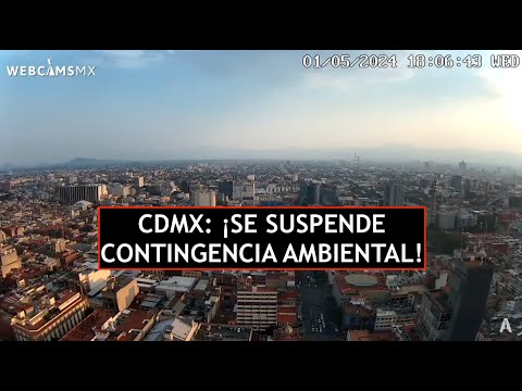 ? #CDMX | ((AHORA)) ¡Se suspende #ContingenciaAmbiental! La capital #EnVivo