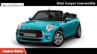 Mini Cooper S Convertible | Launch Video | CarDekho.com