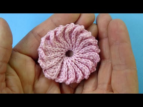 Как связать ромашку? Ромашка крючком без отрыва нити — Вязаные цветы Crochet chamomile