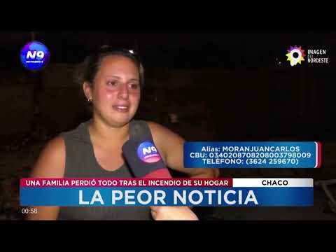 La peor noticia: una familia perdió todo tras el incendio de su hogar