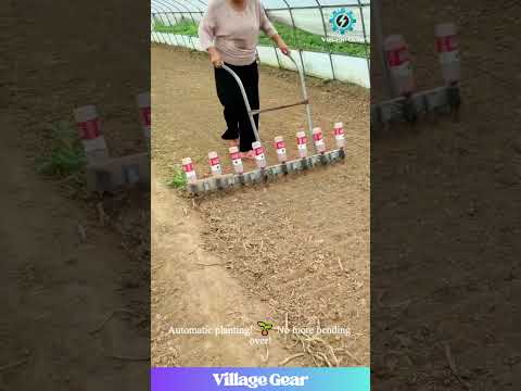 GENIUS Farming HACK! 🤯 Turns Plastic Bottles into an Automatic Seeding Machine! #diy #farming
