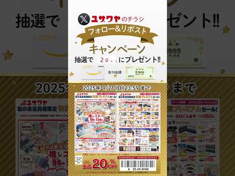 全品20引クーポン付チラシ【Xで配布中】#shorts