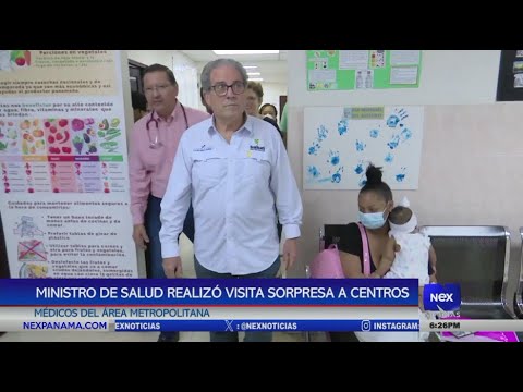 Ministro de salud realizo? visita sorpresa a centros me?dicos del a?rea metrpolitana