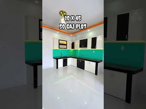 10 by 45 house design, 50 gaj plot design, small house design