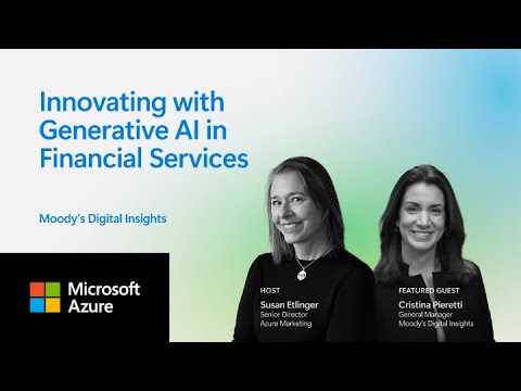 Innovating with generative AI in financial services l Moody’s