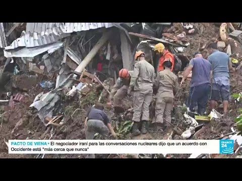 Más de 100 fallecidos por las inundaciones y los deslizamientos en Petrópolis, Brasil