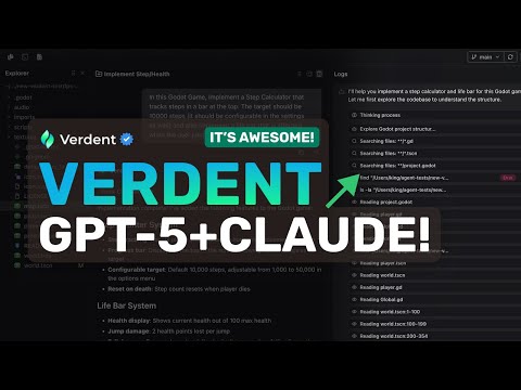 Verdent & VS Code Extension: This IS SO GOOD! This AI Coding AGENT combines GPT-5 & Claude!