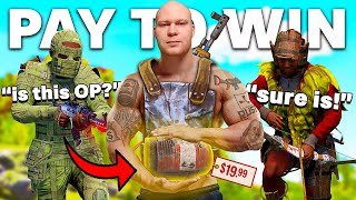 YouTube thumbnail for Ser Winter's video titled 'I Built An OP *Pay To Win* Base in Rust'
