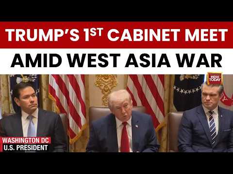 Cabinet Meet: Trump Says Iran 'Begging For Deal' After US Strikes, Criticises NATO For Not Helping