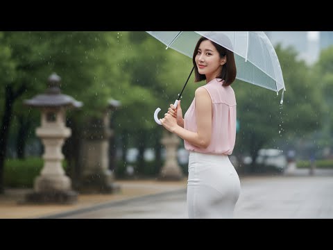 ✨Elegant back view✨ Tokyo Rain 東京の雨 | Healing Piano • Elegant Lookbook