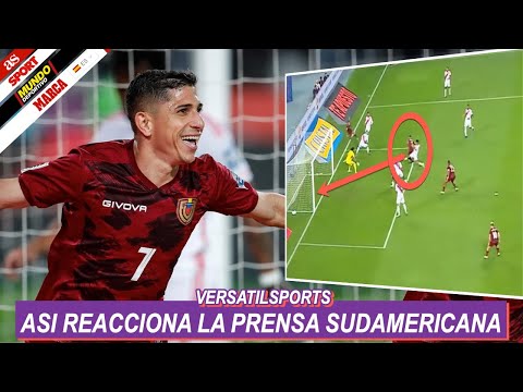 ASI REACCIONA PRENSA SUDAMERICANA a EMPATE de VENEZUELA Peru? vs Venezuela