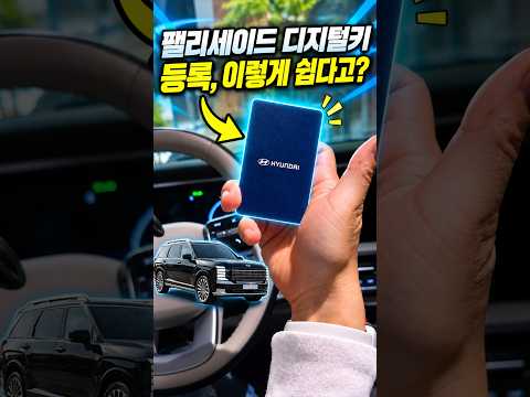 팰리세이드 디지털키 <strong>등록</strong>, 1분이면 끝?