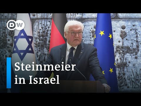 German president shows solidarity with Israel, sympathy for Gazans | DW News